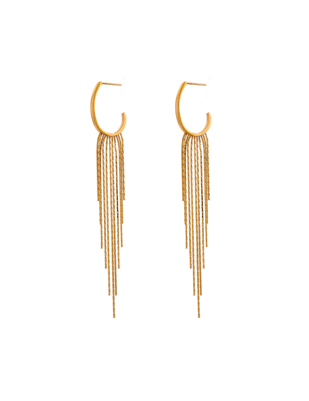 Tassel Chain Drop Earrings