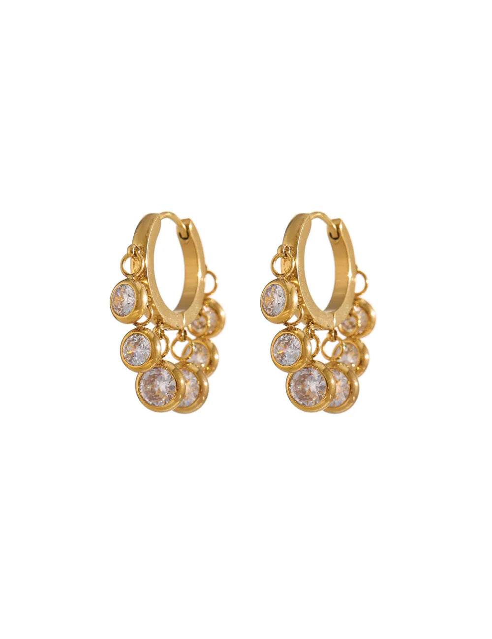 Pastel Radiance Hoop Earrings