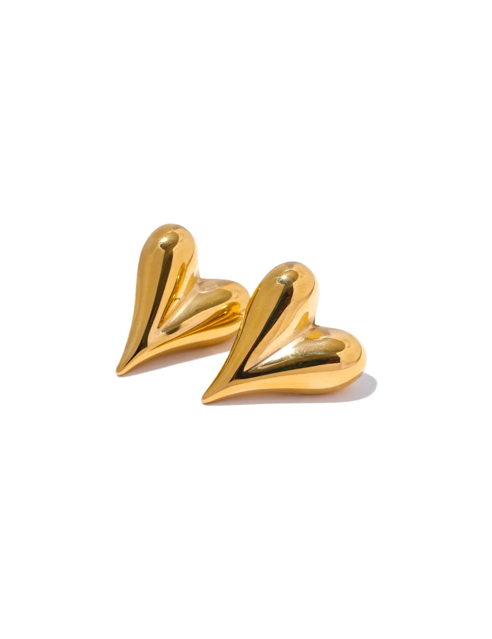 Alma Heart Stud Earrings