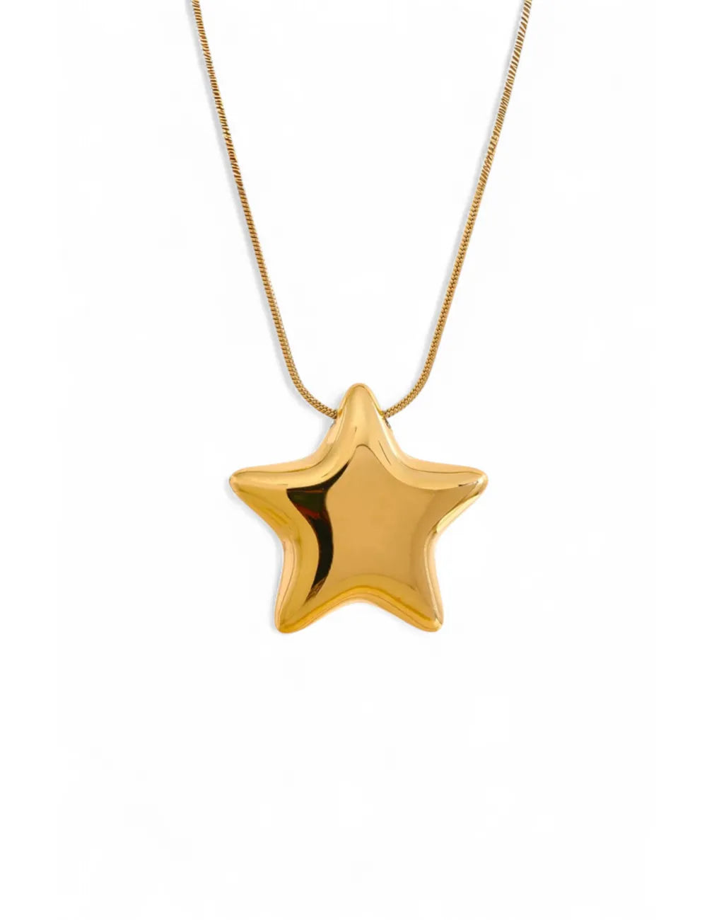Polished Star Pendant Necklace