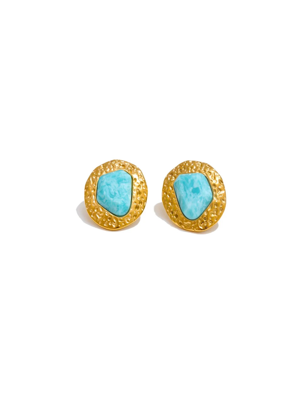 Atria Amazonite Stud Earrings