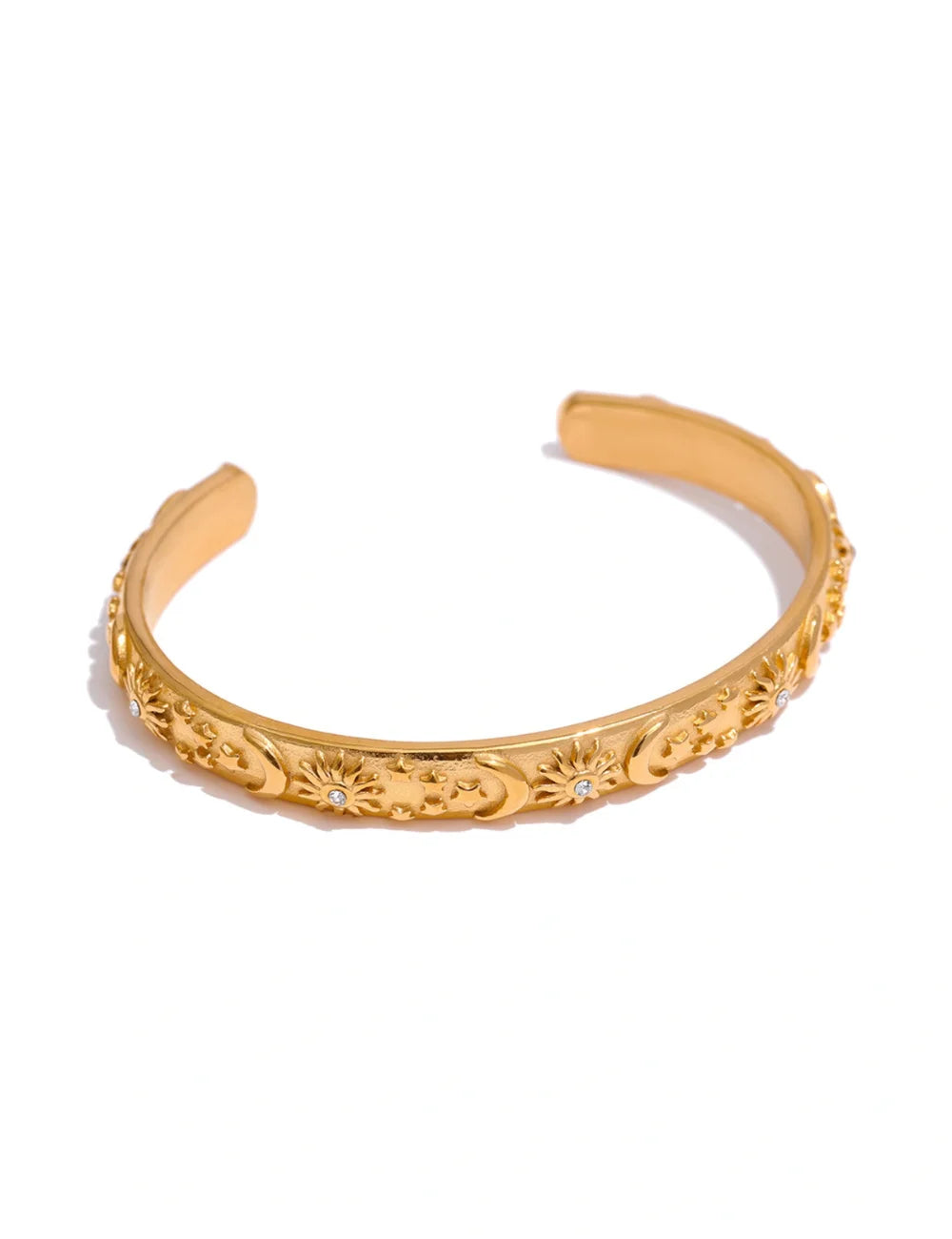 Celestial Motif Cuff Bracelet