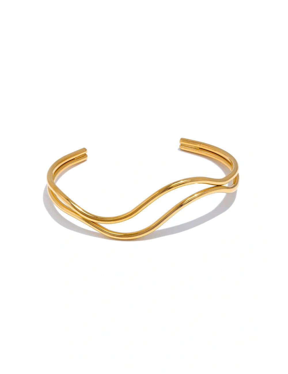 Waveform Double Cuff Bracelet