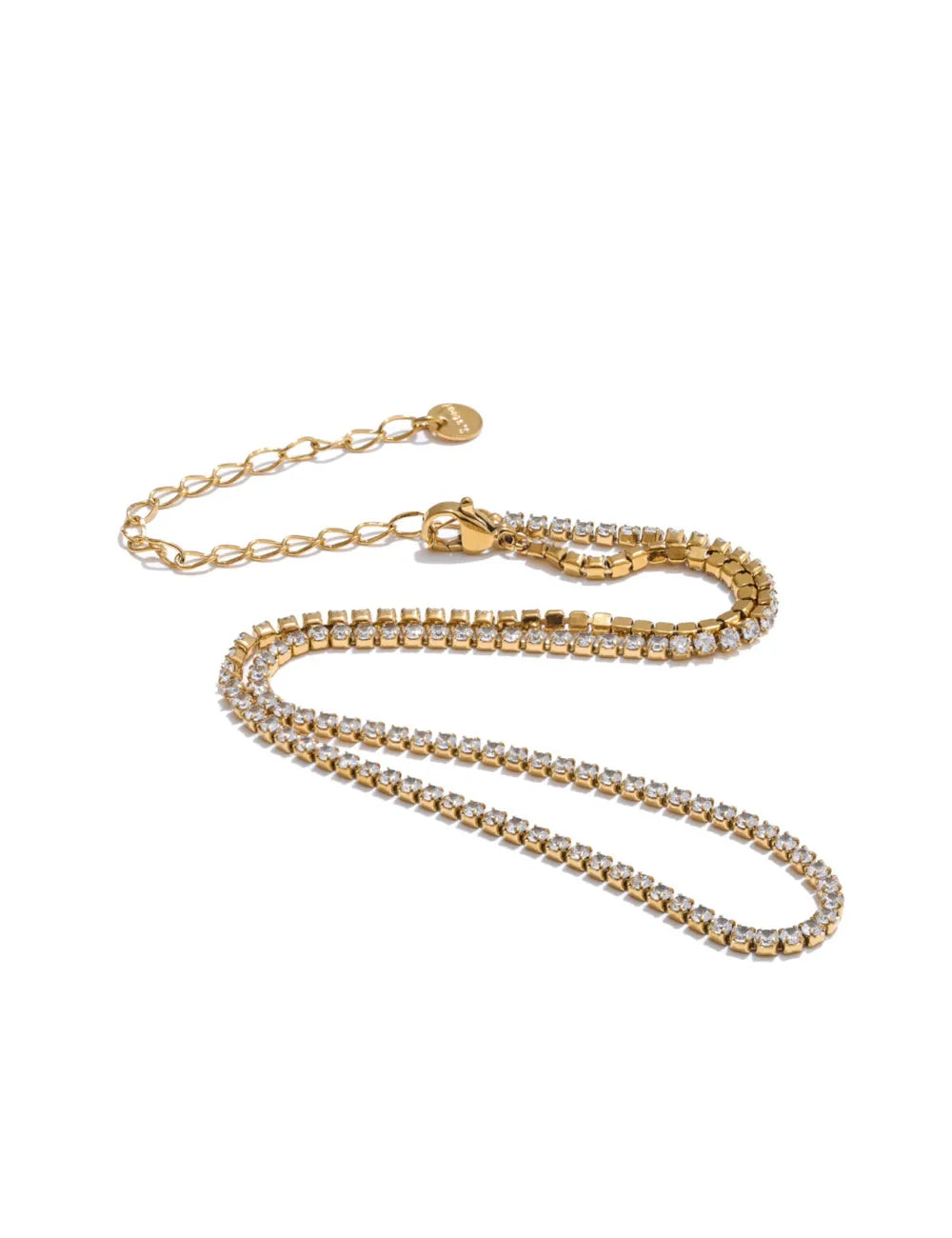 Cubic Zirconia Tennis Chain Necklace