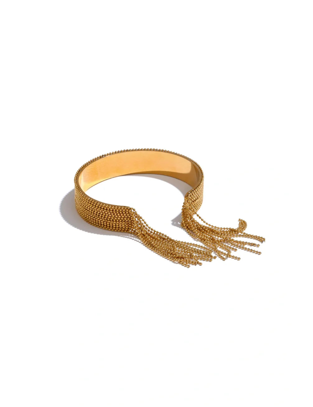 Chain Fringe Cuff Bracelet