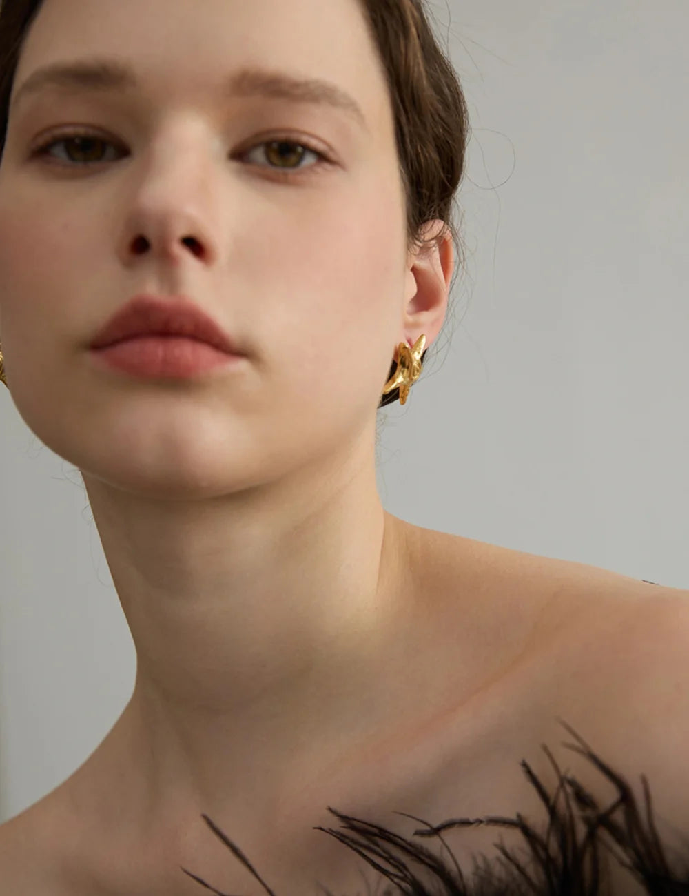 Spiral Star Stud Earrings