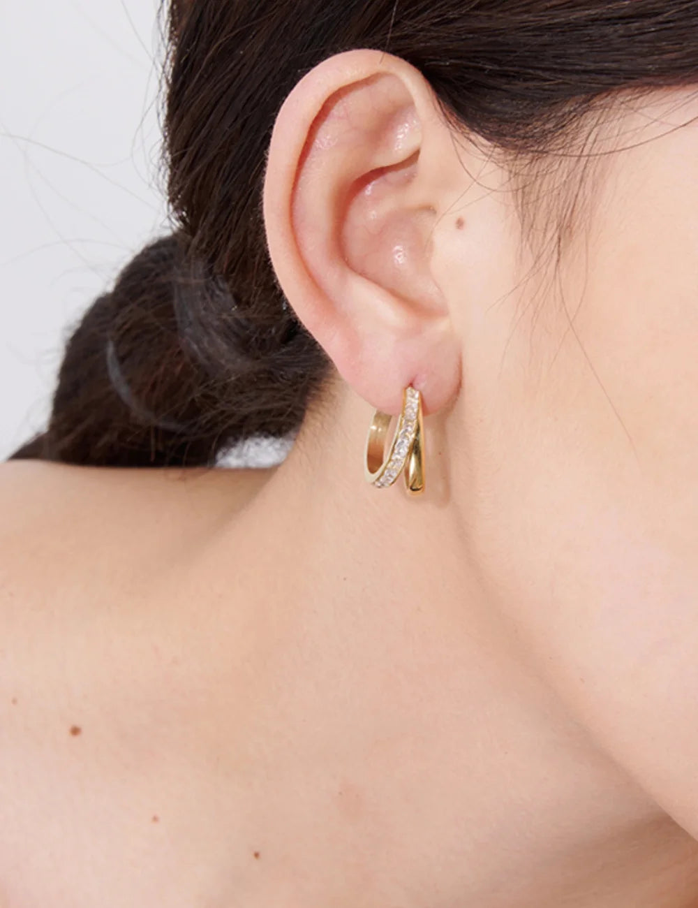Cubic Zirconia Geometric Stud Earrings