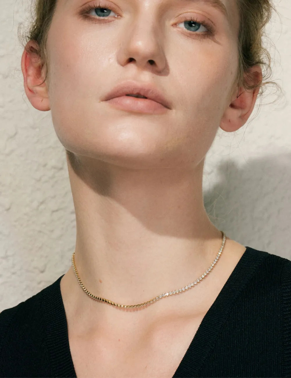 Cubic Zirconia Tennis Chain Necklace