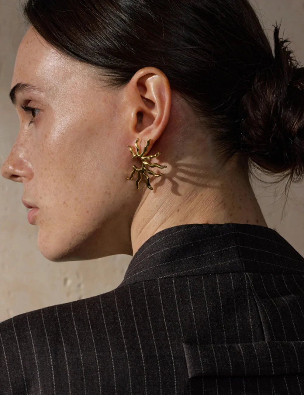Sunburst Sculptural Stud Earrings