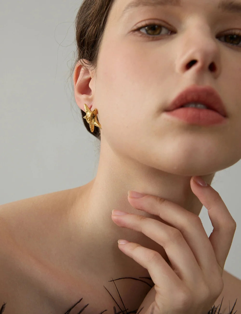 Spiral Star Stud Earrings