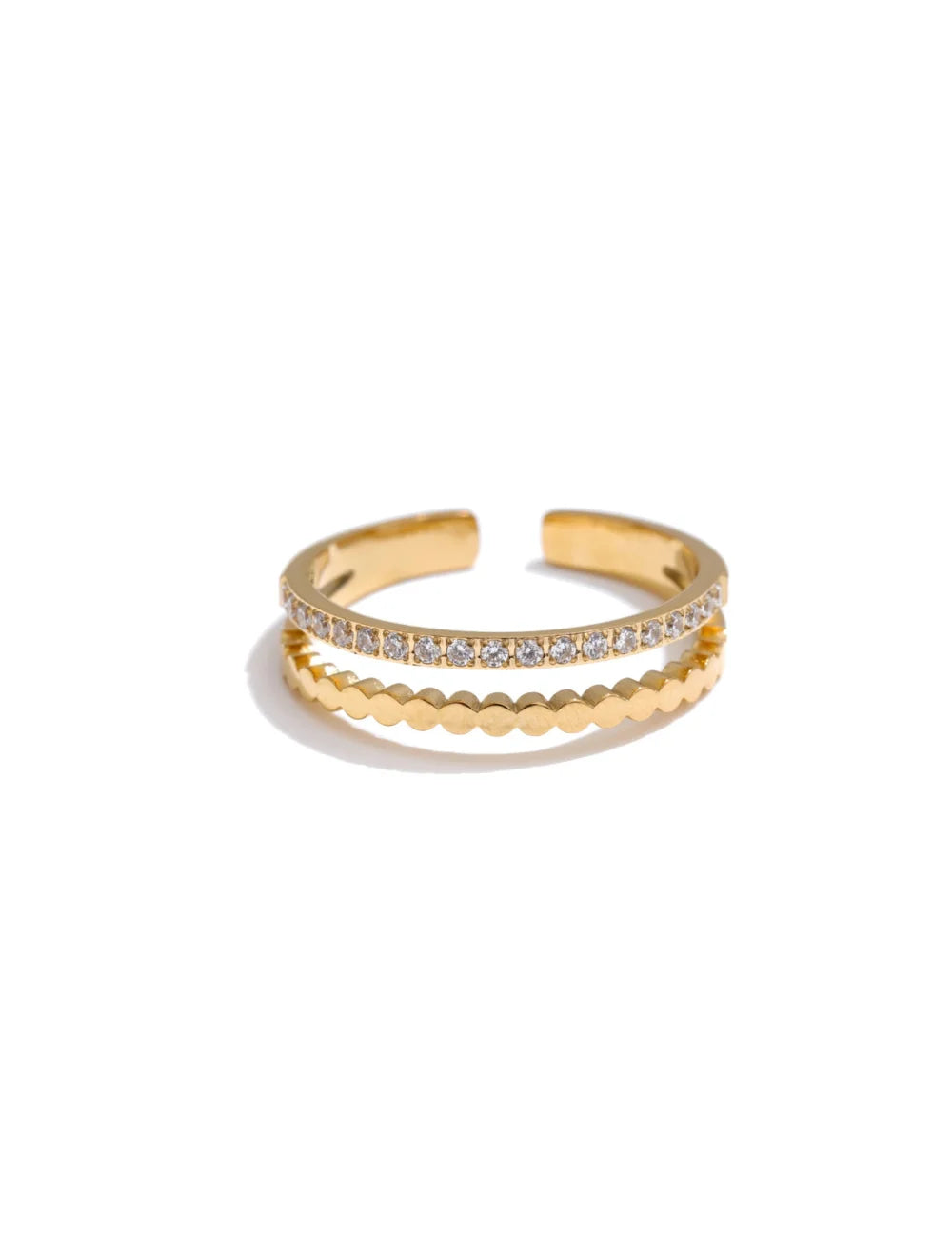 Shell Heart Adjustable Ring