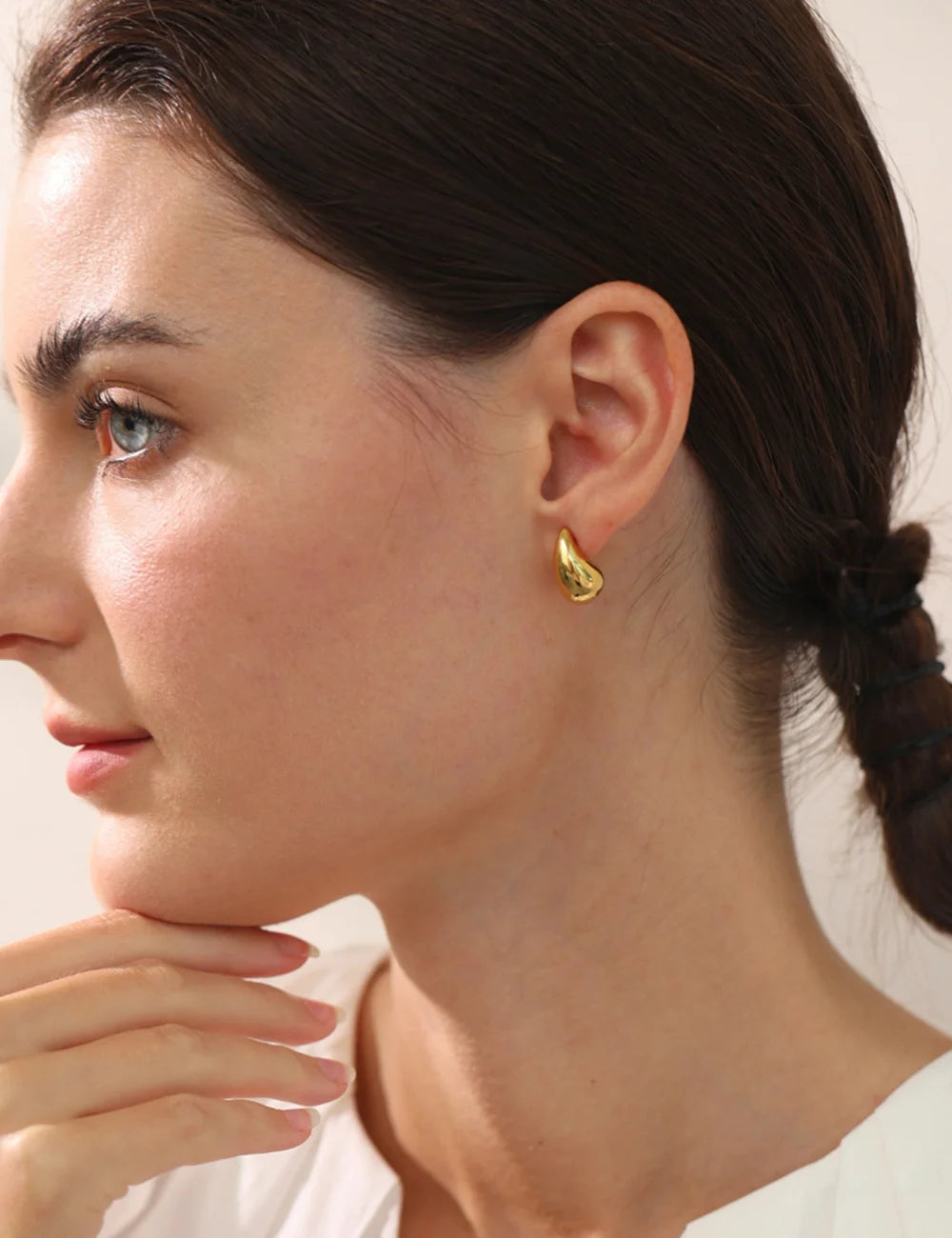 Polished Teardrop Earrings