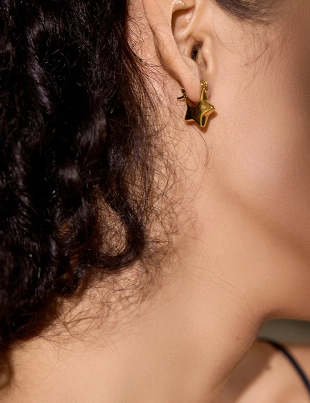 Nova Star Hoop Earrings
