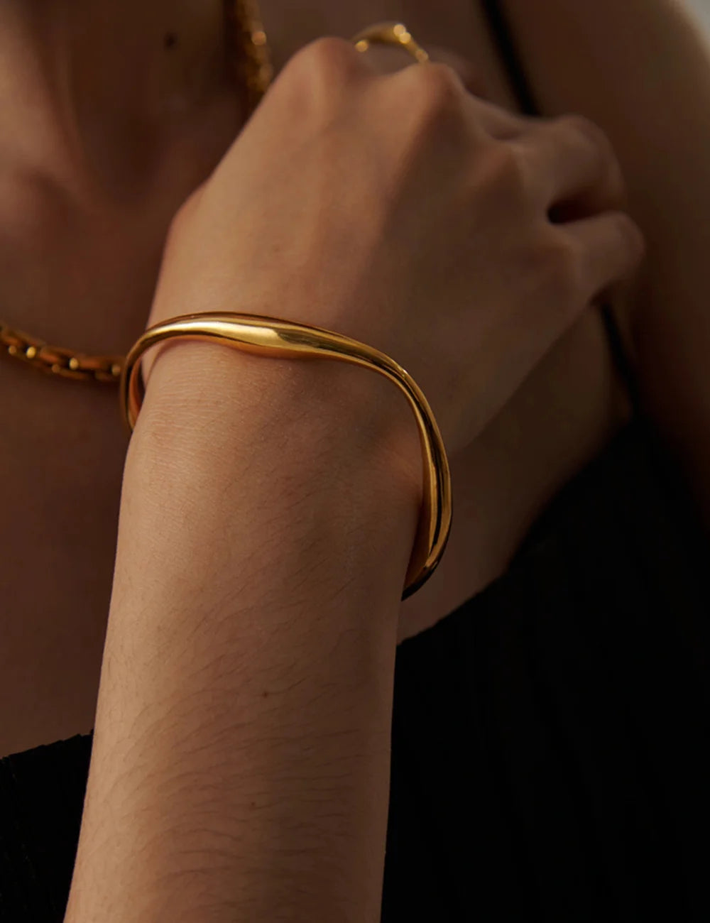 Organic Curve Cuff Bracelet