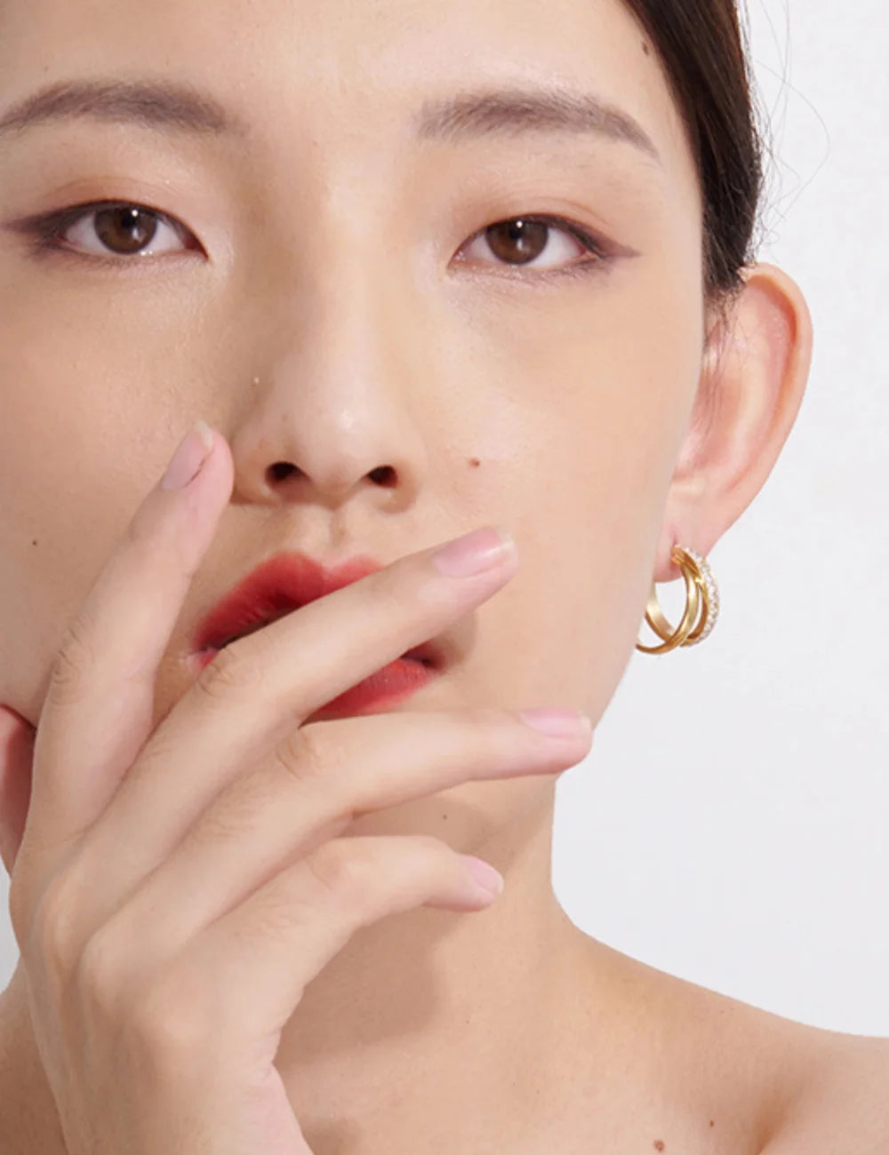 Cubic Zirconia Geometric Stud Earrings