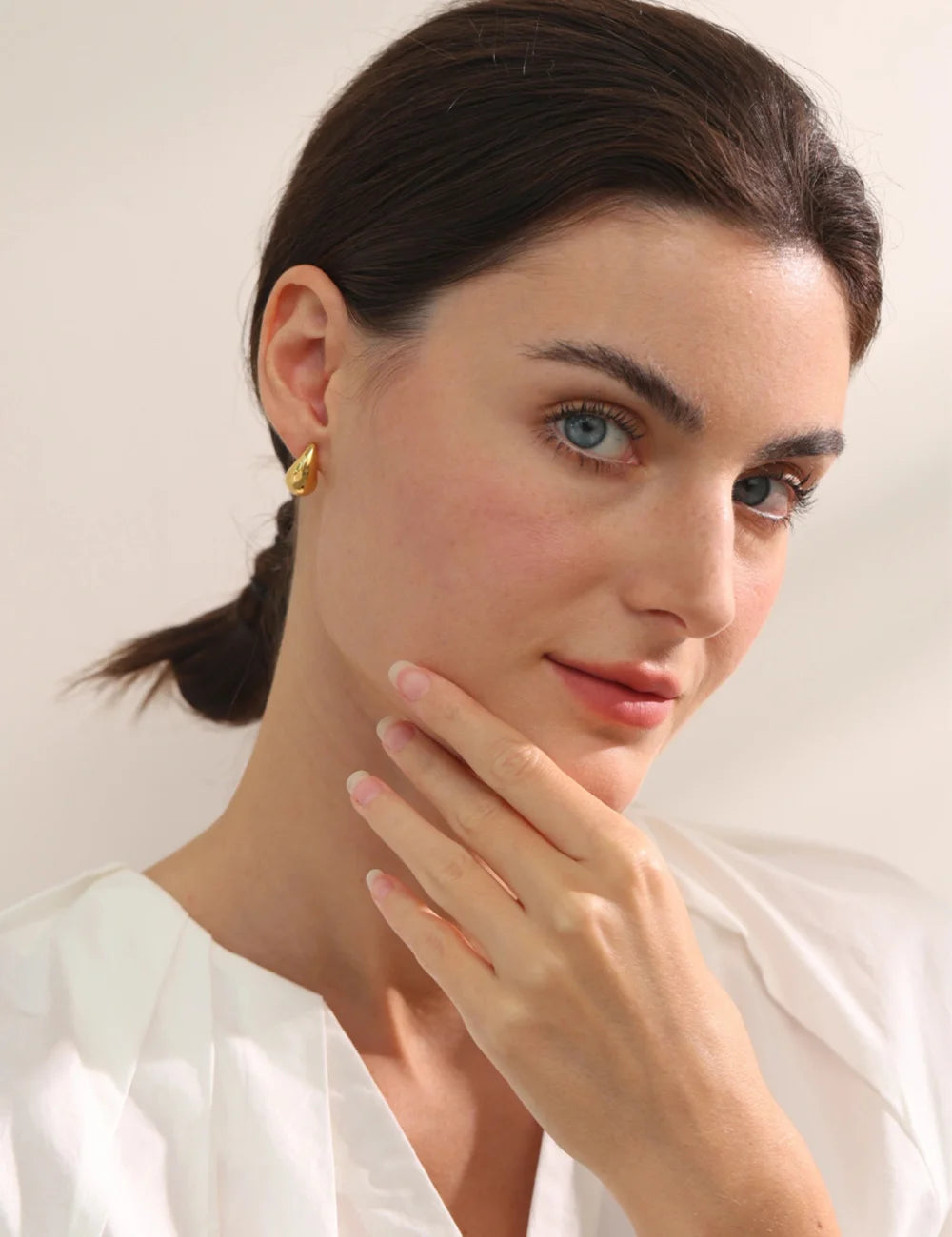Polished Teardrop Earrings