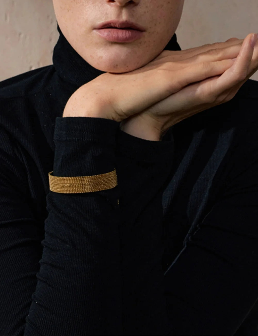 Chain Fringe Cuff Bracelet